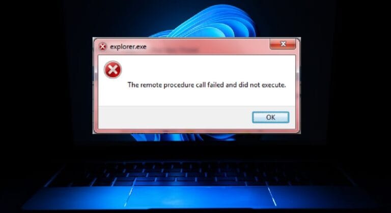 How to Fix Remote Procedure Call Failed And Did Not Execute Error