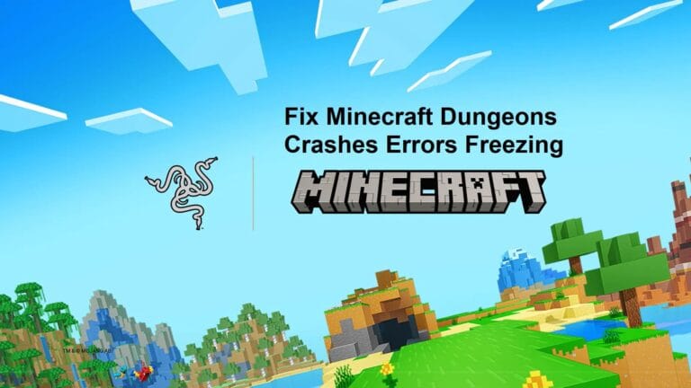 Fix Minecraft Dungeons Crashes Errors Freezing