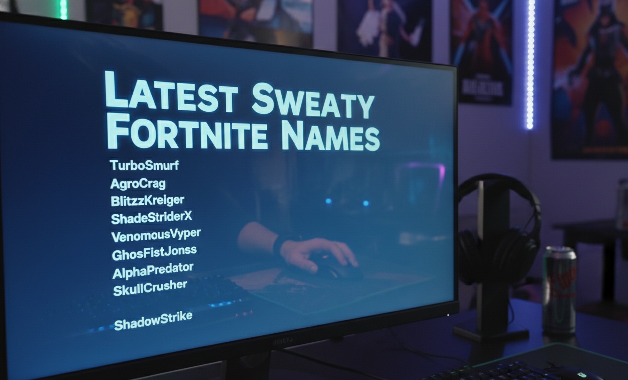 Latest Sweaty Fortnite Names
